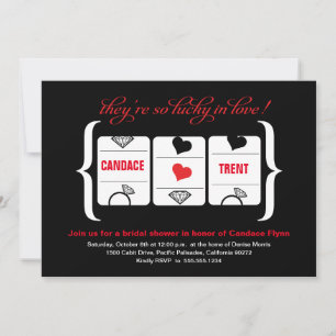Invitación Slot Machine Bridal Shower