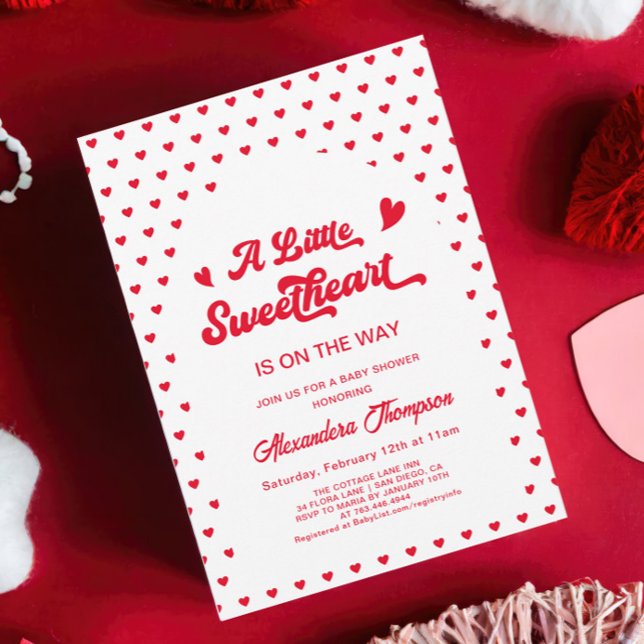 Invitación Slove Valentines Baby Shower Gender Neutral (Subido por el creador)