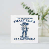 Smart Fella o Fart Smella Retro Rana Meme Divertid