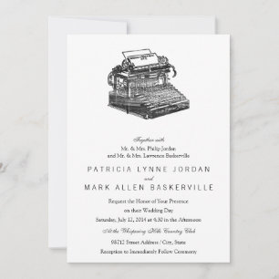 Invitación Smith Premier No. 2 Typewriter