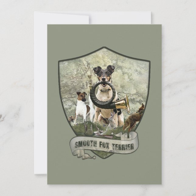 Invitación Smooth Fox Terrier (Anverso)
