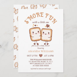 Invitación S'more Fun Kawaii Campfire Baby Shower