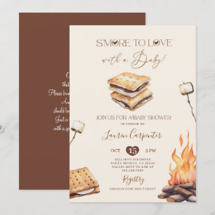 Invitación Smore to Love Baby Shower