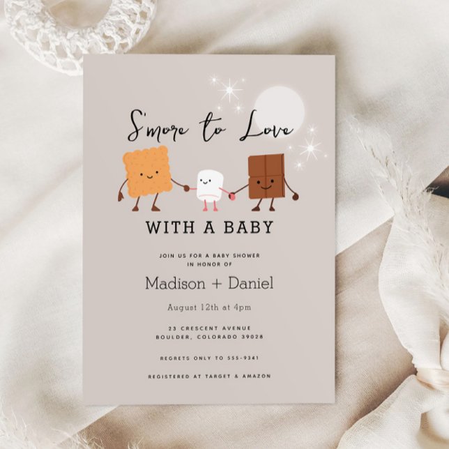 Invitación S'more to Love Campfire Baby Shower (Subido por el creador)