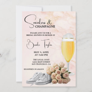Invitación Sneakers and Champagne Bridal Shower