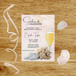 Invitación Sneakers and Champagne Bridal Shower