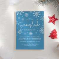 Snowflake Primer cumpleaños Invierno de Onederland