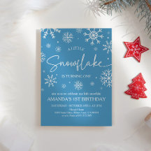 Snowflake Primer cumpleaños Invierno de Onederland