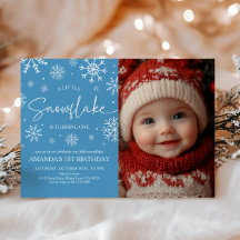 Snowflake Primer cumpleaños invierno Onederland Fo