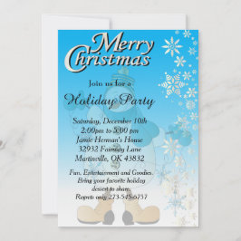 Invitación Snowflake Snowman