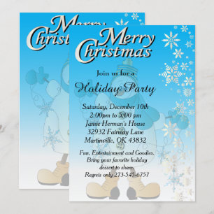 Invitación Snowflake Snowman