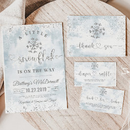 Invitación Snowflake Winter Baby Shower