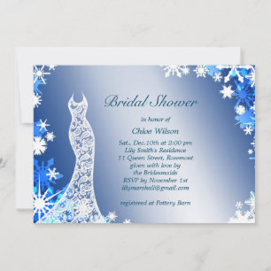 Invitación Snowflakes Bridal Shower 3