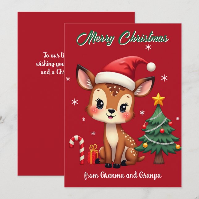 Invitación Snowflakes & Snuggles Christmas card (Anverso / Reverso)