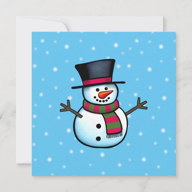Invitación Snowman (Anverso)
