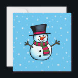 Invitación Snowman<br><div class="desc">Un ilustracion de Snowman.</div>