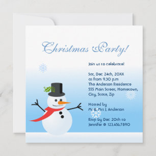 Invitación Snowman