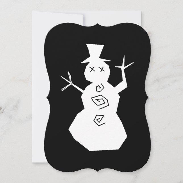 Invitación + Snowman extraño + (Anverso)