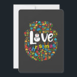 Invitación Snowman Love Christmas Decorations<br><div class="desc">El diseño de un Snowman de pan de jengibre adorna las decoraciones navideñas. Hace un regalo especial para cualquiera durante la temporada de vacaciones.</div>