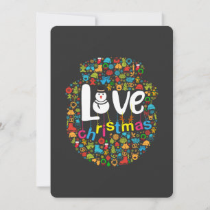 Invitación Snowman Love Christmas Decorations