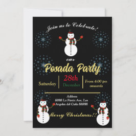 Invitación snowman party 