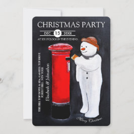 Invitación Snowman's Letter to Santa Christmas Party