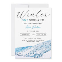 Snowy Mountain Winter ONEderland Primer cumpleaños