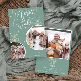 Invitación Snowy Ornament Christmas Card