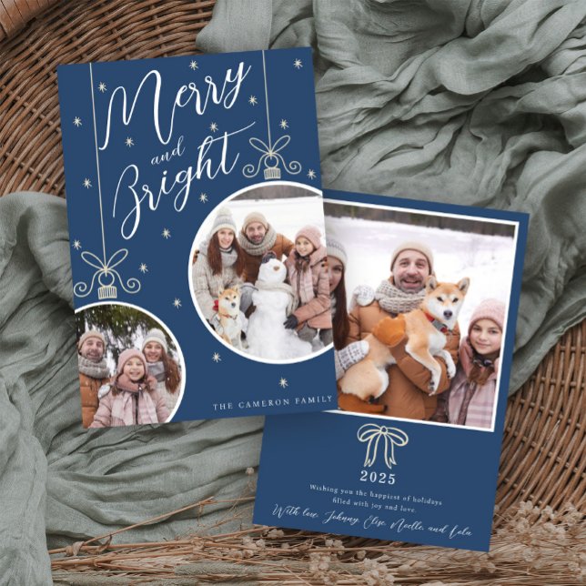 Invitación Snowy Ornament Christmas Card (Subido por el creador)