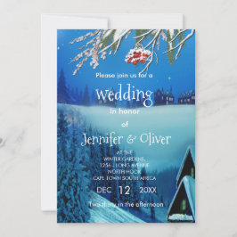 Invitación Snowy Winter Fantasy