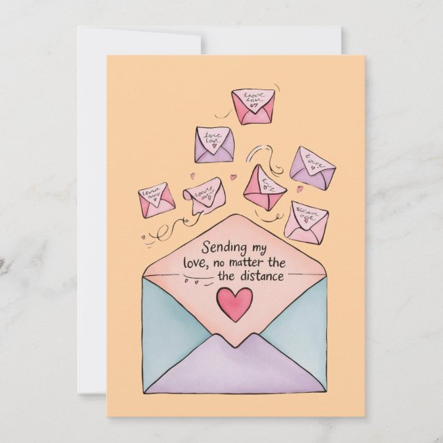 Invitación Sobre de la carta de amor (Anverso)