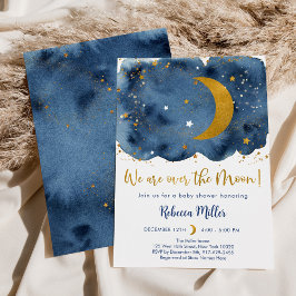 Invitación Sobre el Baby Shower de la Galaxia de Oro de la Ar