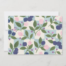 Invitación Sobre floral de jardín de arándanos