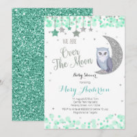 Sobre la Casa de la Luna Baby Shower Mint Green