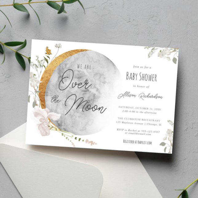 Invitación Sobre la ducha de bebé neutra de género del Boho d (Subido por el creador)