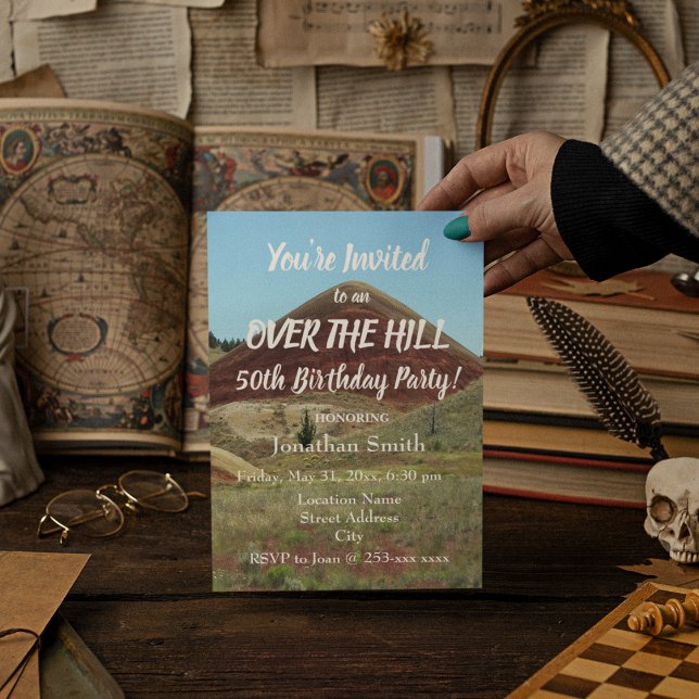Invitación Sobre la fiesta de cumpleaños número 50 de Hill (In Situ)