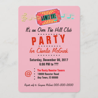 Invitación Sobre la fiesta de Hill Club