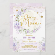 Sobre la luna | Lavender Gold Chica Baby Shower