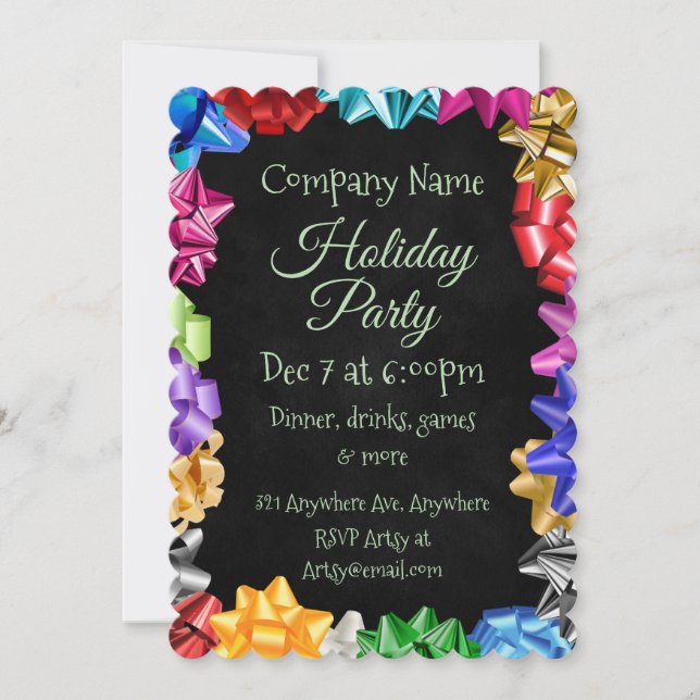 Invitación Sobre los Arcoíris (Anverso)