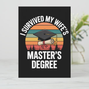 Invitación Sobreviví a la graduación de la maestría de mi esp