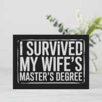Sobreviví a la graduación de maestría de mi esposa