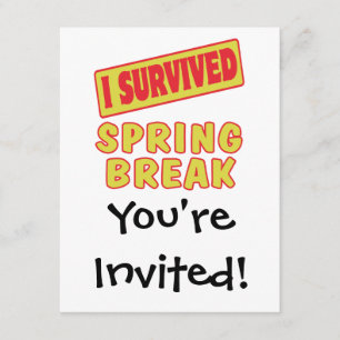 INVITACIÓN SOBREVIVÍ AL SPRING BREAK