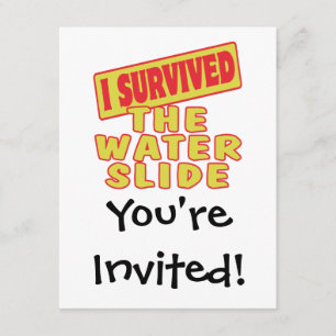 INVITACIÓN SOBREVIVÍ LA DIAPOSITIVA DE AGUA