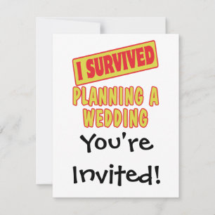INVITACIÓN SOBREVIVÍ PLANIFICANDO UNA BODA
