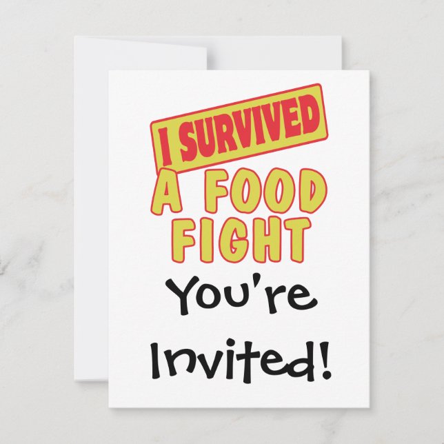 INVITACIÓN SOBREVIVÍ UNA LUCHA ALIMENTARIA (Anverso)