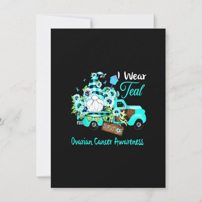 Invitación Sobreviviente de Gnome de Flores Conciencia sobre  (Anverso)