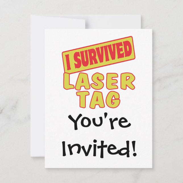INVITACIÓN SOBREVIVIR LA ETIQUETA DE LASER (Anverso)