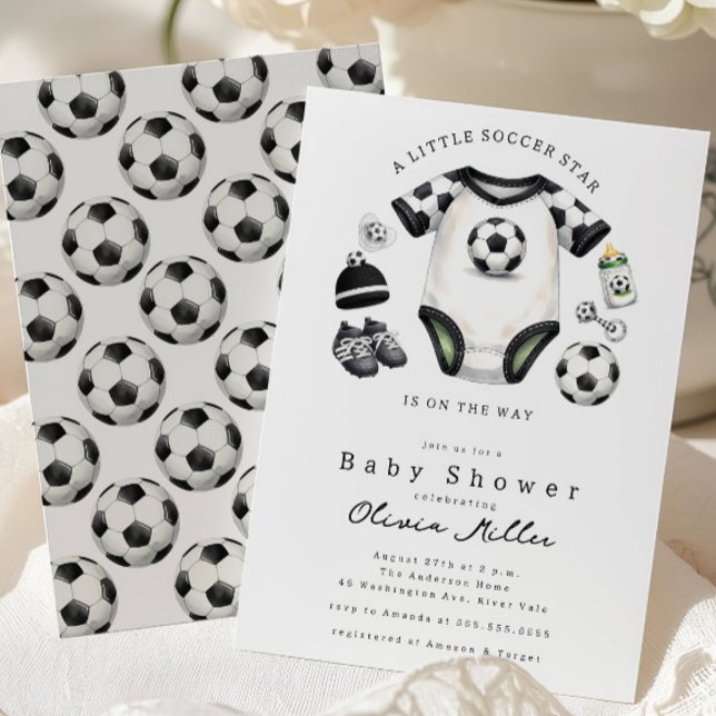 Invitación Soccer Baby Shower Invitation (Subido por el creador)