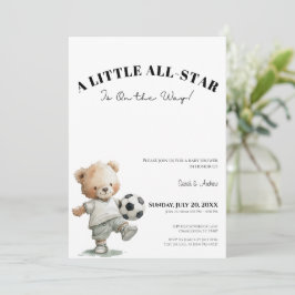 Invitación Soccer Baby Shower Invitation | A Little All-Star