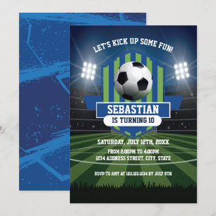 Invitación Soccer Birthday Invitation